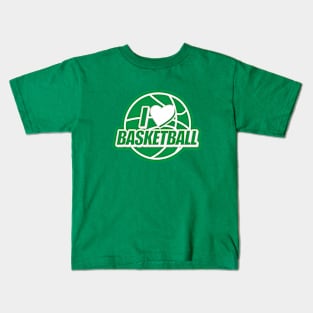 I Love Basketball - Celtic Green Kids T-Shirt